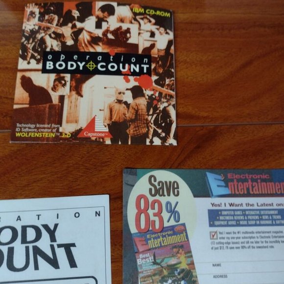 Vintage Capstone Operation Body Count IBM CD ROM Game Untested - Picture 3 of 7